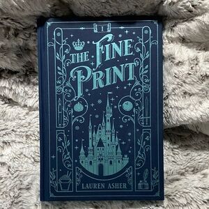 The Fine Print by Lauren Asher - Decorative Navy Hardcover